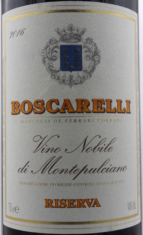 Boscarelli S.S.A. Marchesi de Ferrari Corradi Vino Nobile di Montepulciano Riserva DOCG 2016, Main, #8938