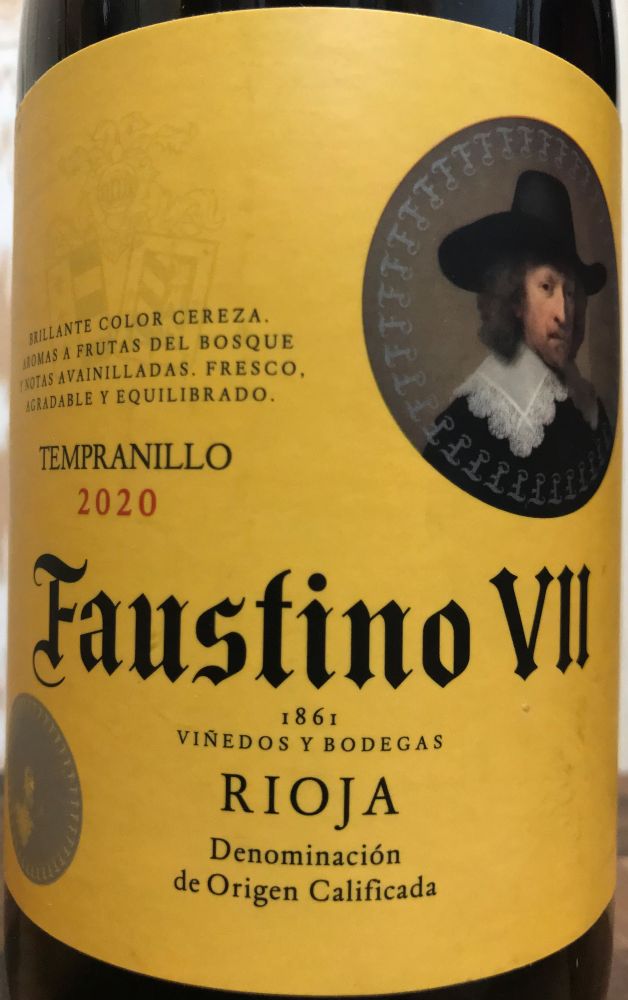 Bodegas Faustino S.L. Faustino VII Tempranillo DOCa Rioja 2020, Main, #8965