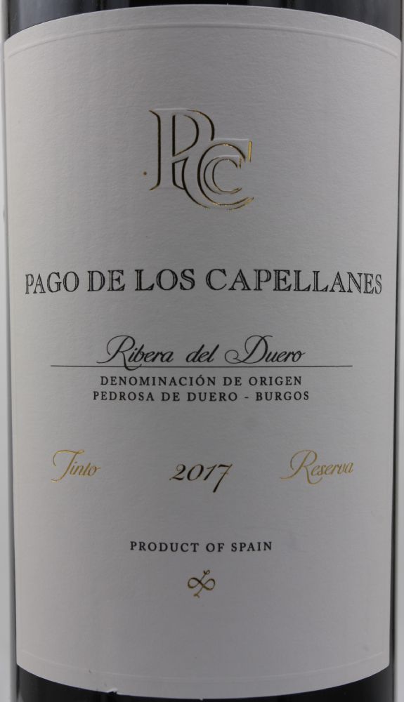 Pago de los Capellanes S.A. Reserva DO Ribera del Duero 2017, Main, #8991