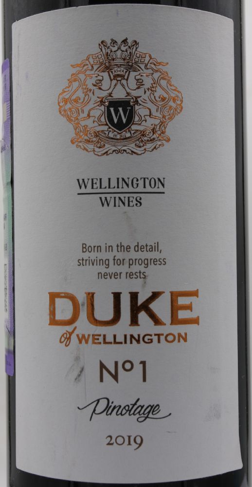 Wellington Wines (Pty) Ltd. Duke of Wellington No 1 Pinotage 2019, Main, #9020