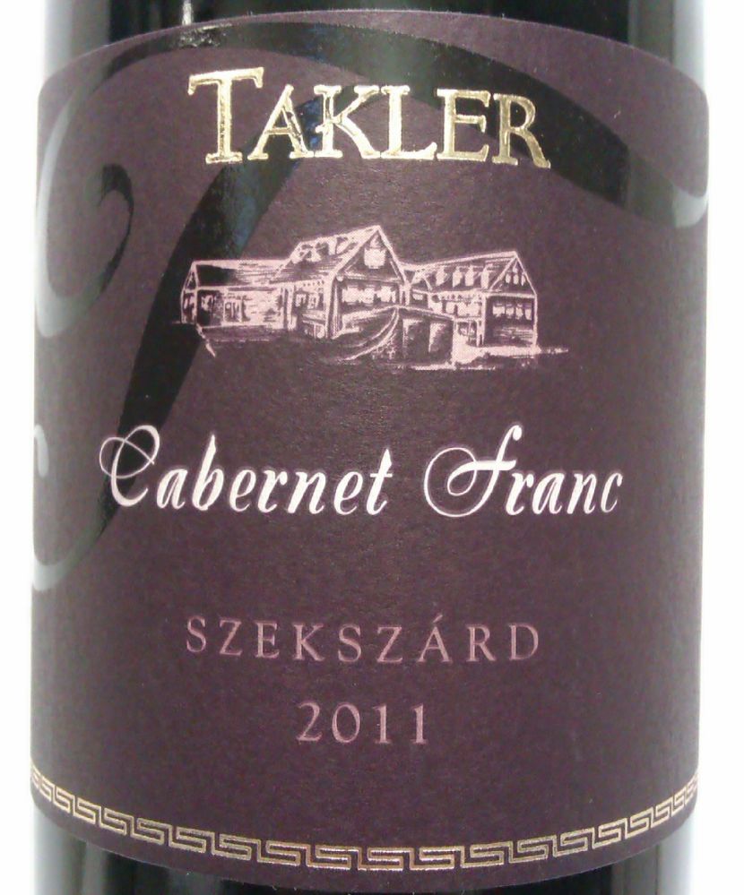 Takler Pince Kft Cabernet Franc 2011, Front, #904