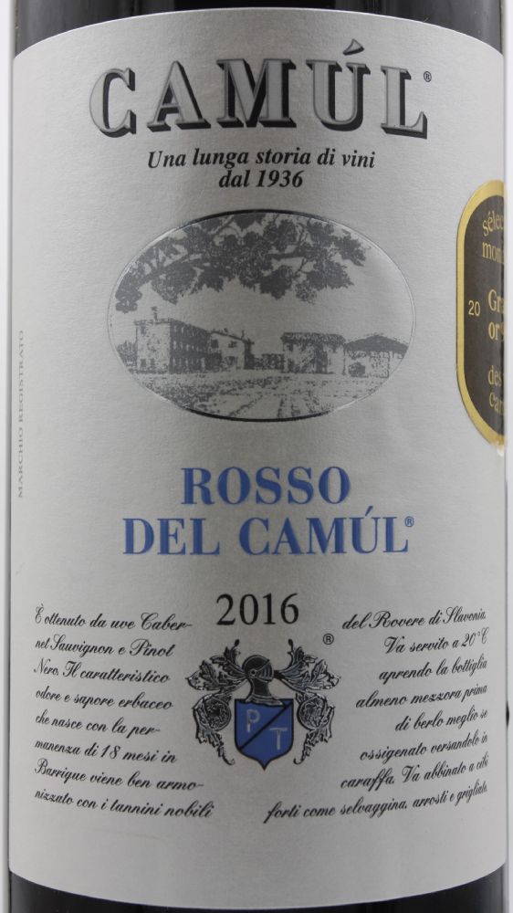 Vini Tonon S.r.l. Rosso del Camúl Veneto IGT 2016, Main, #9052