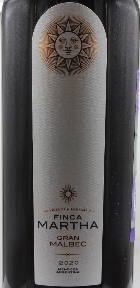 Andeluna Cellars S.R.L. Finca Martha Gran Malbec I.G. Mendoza 2020, Main, #9074