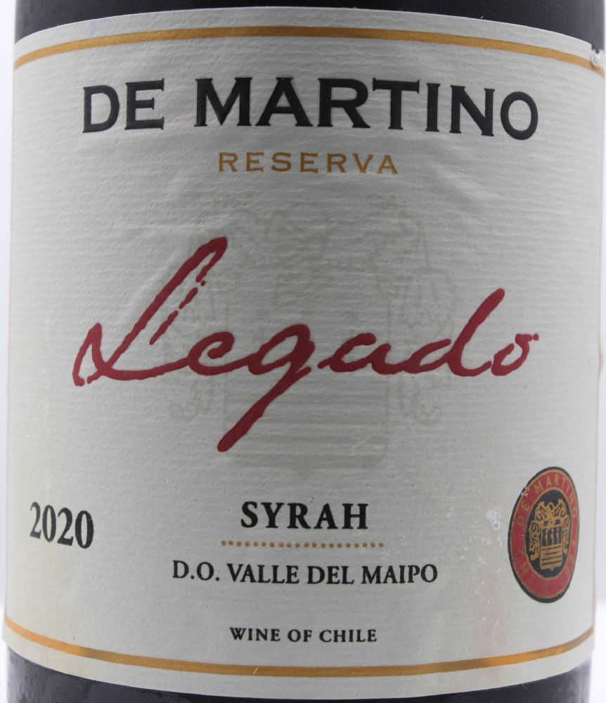 Santa Teresa S.A. De Martino Legado Reserva Syrah D.O. Choapa Valley 2020, Main, #9115