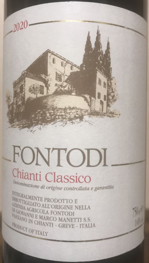 Azienda Agricola Fontodi di Giovanni e Marco Manetti S.S. Chianti Classico DOCG 2020, Main, #9238