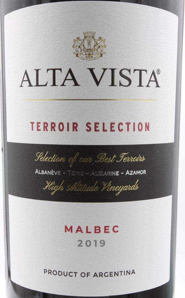 La Casa del Rey S.A. Alta Vista Terroir Selection Malbec 2019, Main, #9241