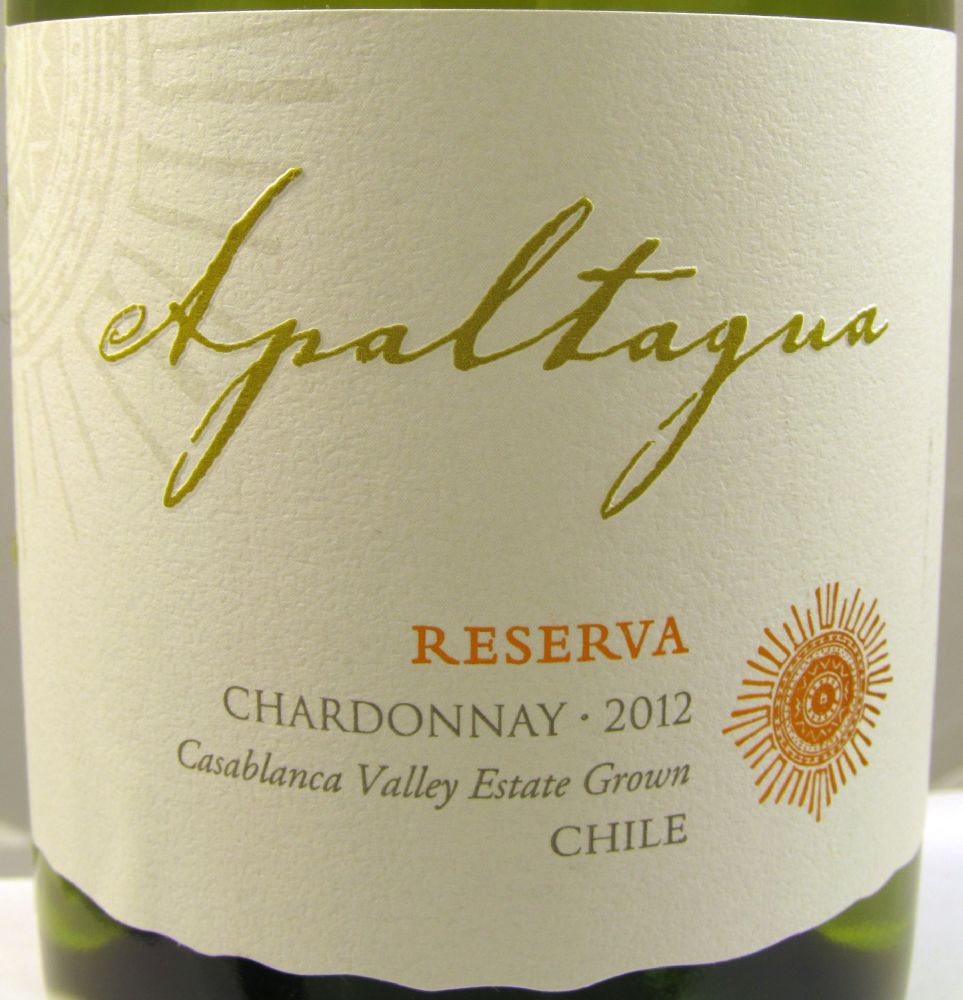 Viña Apaltagua Ltda Reserva Chardonnay D.O. Casablanca Valley 2012, Front, #94