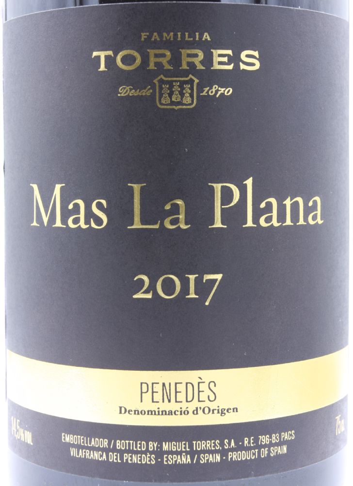 Miguel Torres S.A. Mas La Plana DO Penedés 2017, Main, #9446
