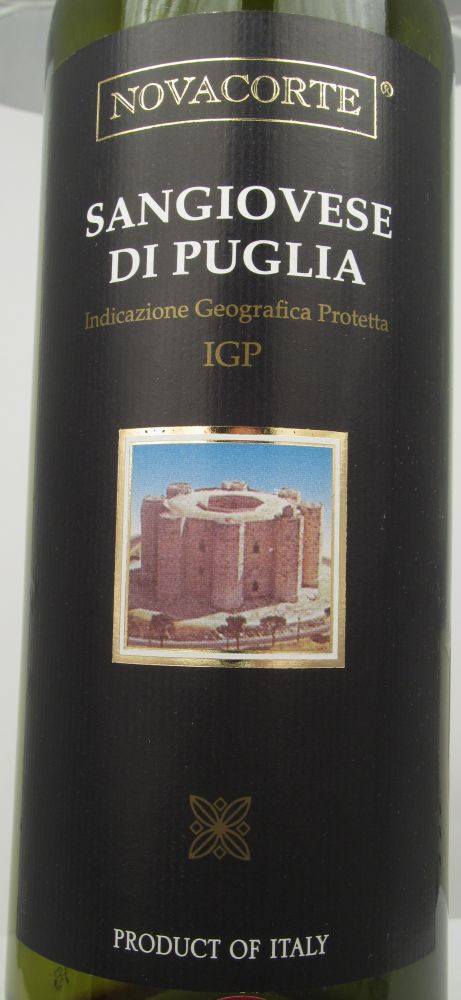 Domus Vini S.r.l. NOVACORTE Sangiovese di Puglia IGT 2012, Front, #951