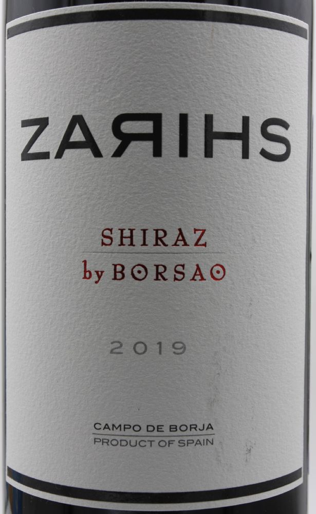 Bodegas Borsao S.A. Zarihs Shiraz DO Campo de Borja 2019, Main, #9524