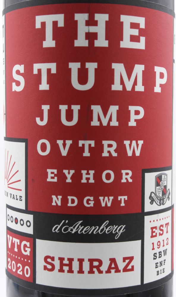 d'Arenberg Pty Ltd THE STUMP JUMP Shiraz McLaren Vale 2020, Main, #9558