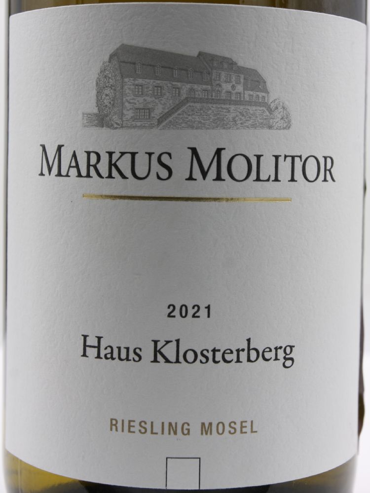 Weingut Markus Molitor Haus Klosterberg Riesling 2021, Main, #9651