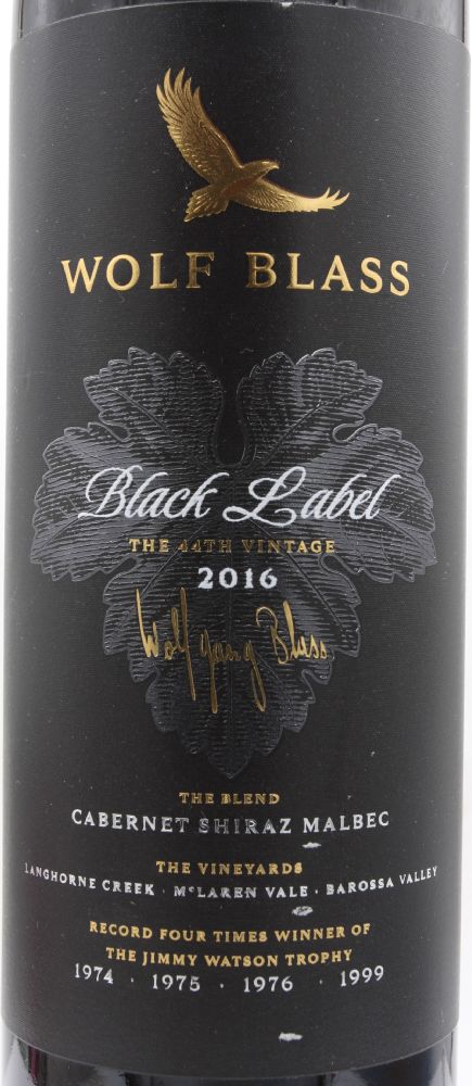 Wolf Blass Wines Black Label Cabernet Sauvignon Shiraz Malbec 2016, Main, #9705