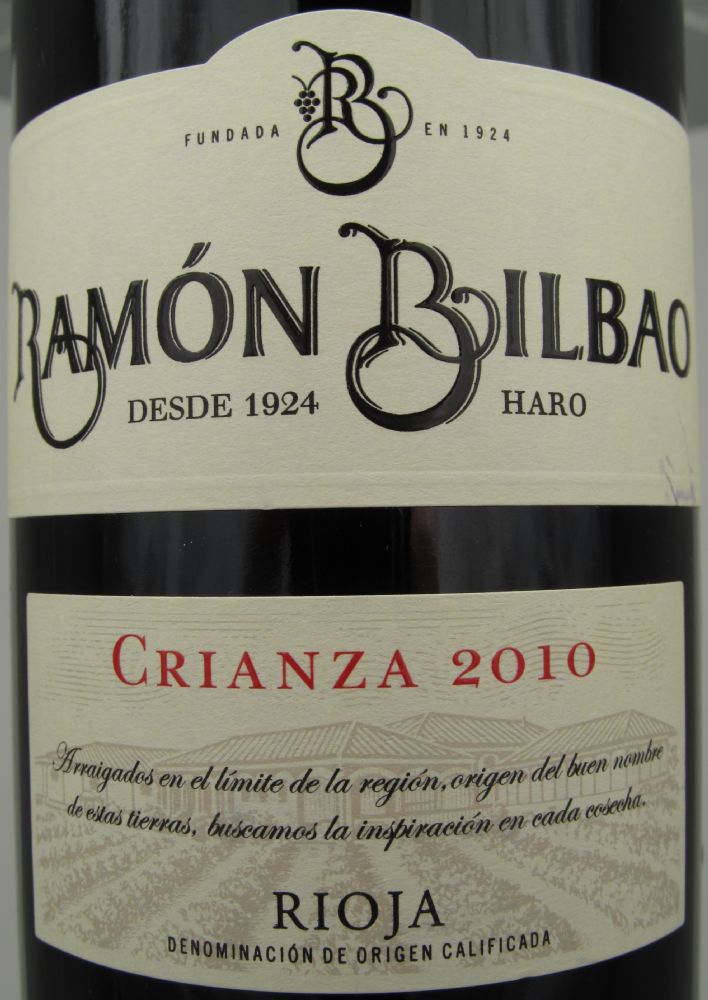 Bodegas Ramón Bilbao S.A. Crianza DOCa Rioja 2010, Main, #983