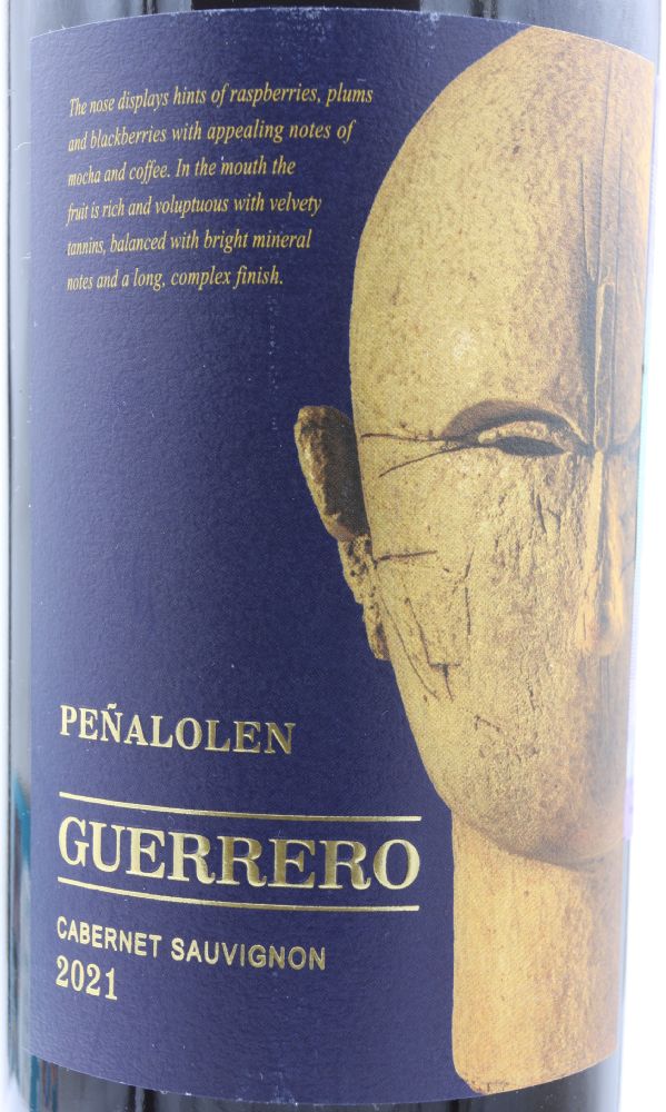 Viña Quebrada de Macul S.A. PEÑALOLEN GUERRERO Cabernet Sauvignon 2021, Main, #9836