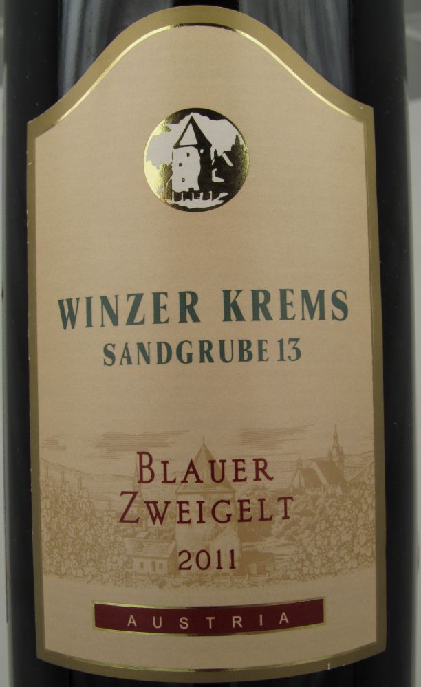 Winzer Krems eG Sandgrube 13 Blauer Zweigelt 2011, Main, #986