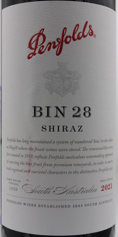 Penfolds Wines BIN 28 KALIMNA Shiraz 2021, Main, #9879